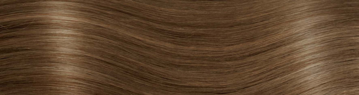 BELLE/M Set da 2 pezzi in capelli naturali lisci con clip