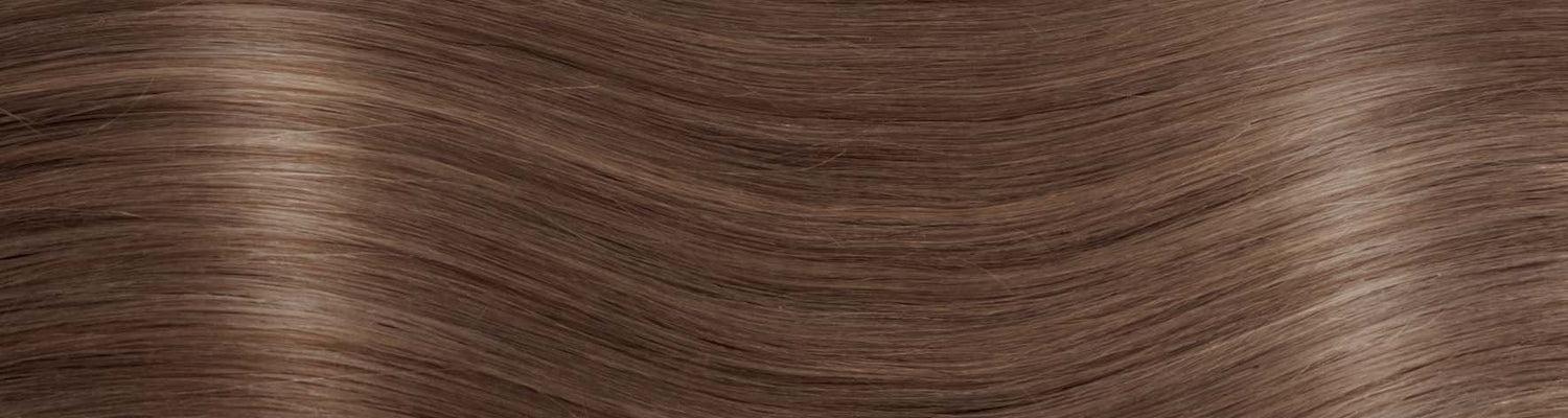 BELLE/M Set da 2 pezzi in capelli naturali lisci con clip