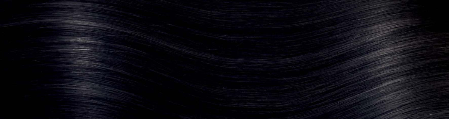 BELLE/M Set da 2 pezzi in capelli naturali lisci con clip