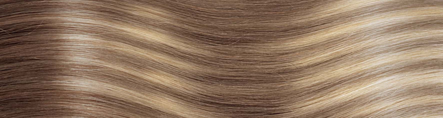 BEVERLY/M Set da 6 pezzi in capelli naturali lisci con clip