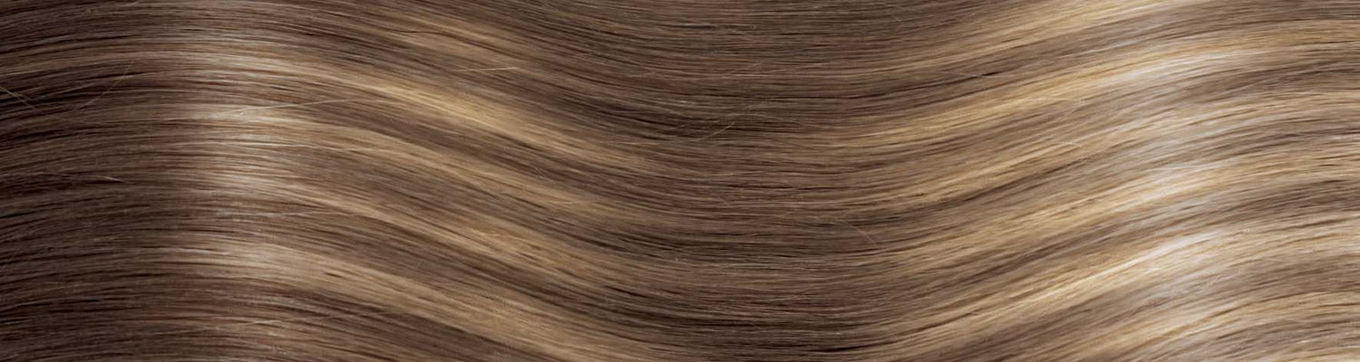 BEVERLY/M Set da 6 pezzi in capelli naturali lisci con clip