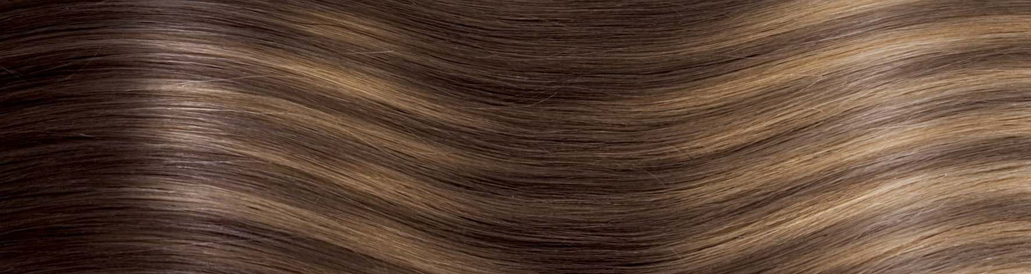 BEVERLY/M Set da 6 pezzi in capelli naturali lisci con clip