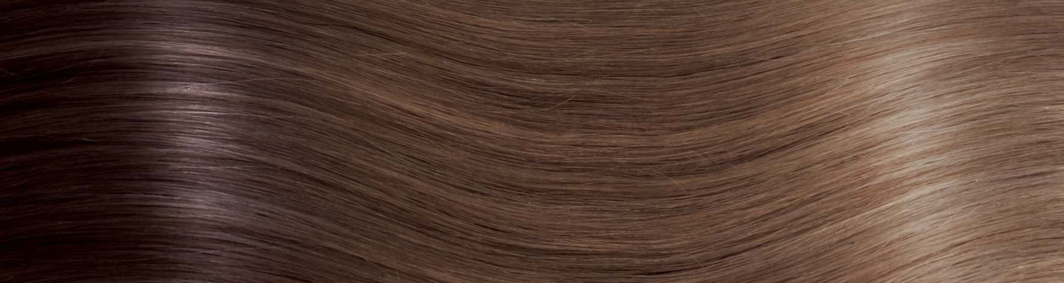 BEVERLY/M Set da 6 pezzi in capelli naturali lisci con clip