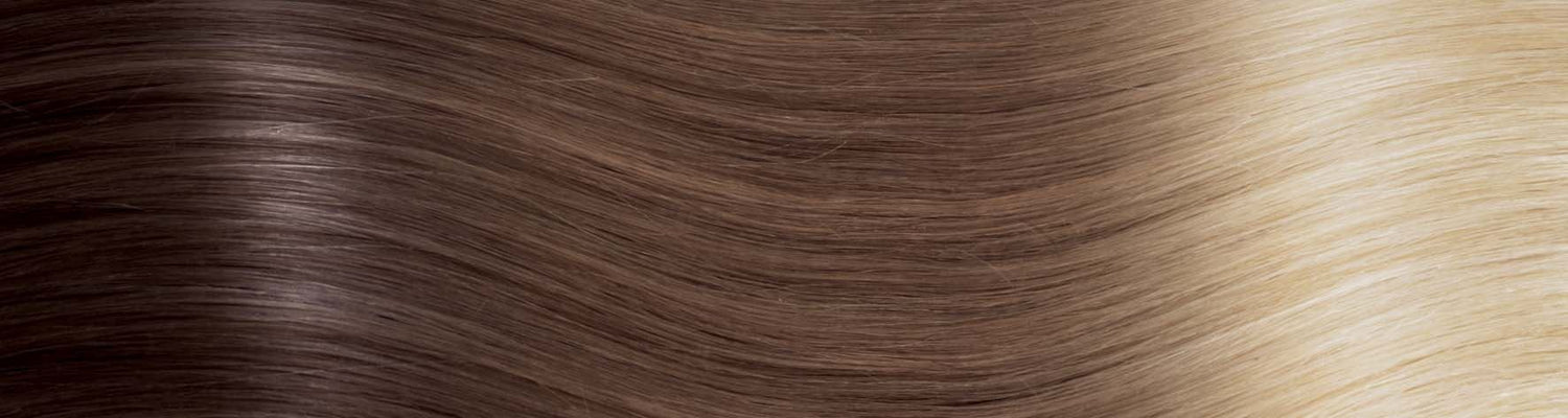 BEVERLY/M Set da 6 pezzi in capelli naturali lisci con clip