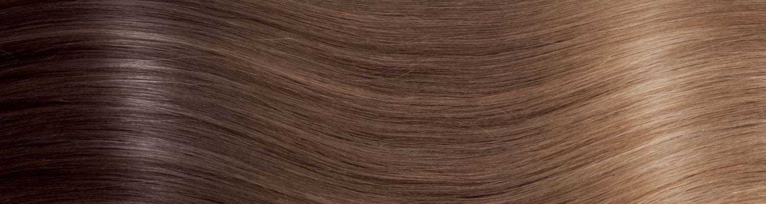 BEVERLY/M Set da 6 pezzi in capelli naturali lisci con clip