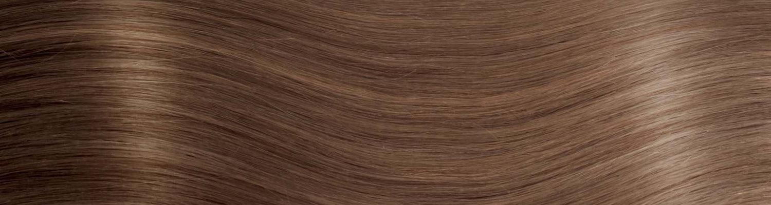 BEVERLY/M Set da 6 pezzi in capelli naturali lisci con clip