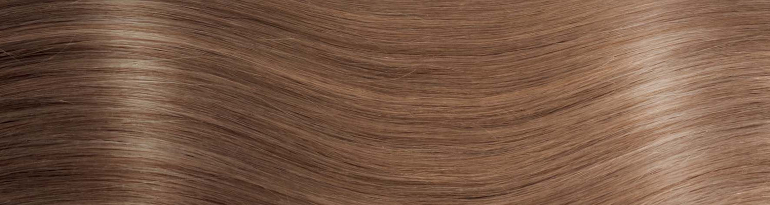 BEVERLY/M Set da 6 pezzi in capelli naturali lisci con clip