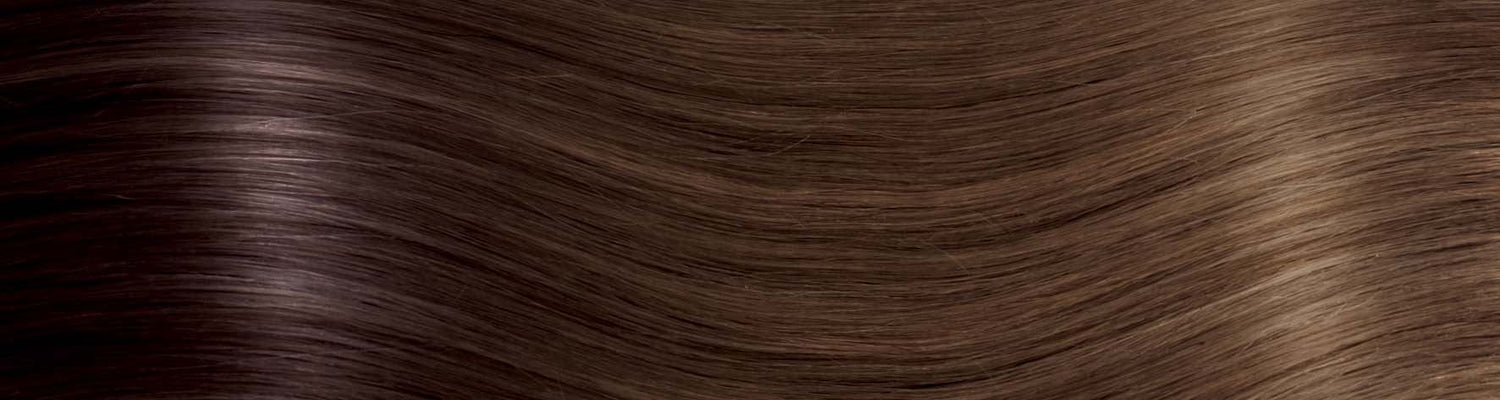 BEVERLY/M Set da 6 pezzi in capelli naturali lisci con clip