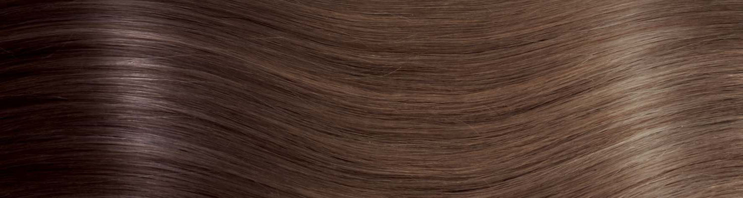 BEVERLY/M Set da 6 pezzi in capelli naturali lisci con clip