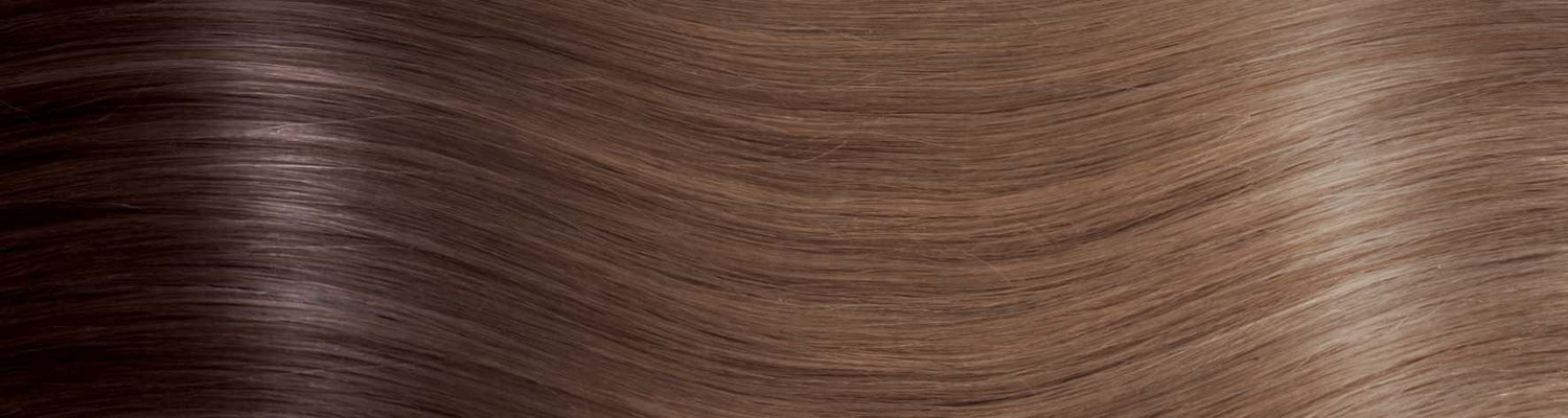 BEVERLY/M Set da 6 pezzi in capelli naturali lisci con clip