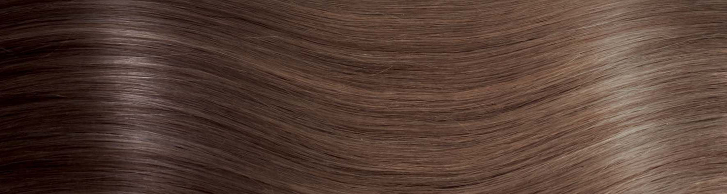 BEVERLY/M Set da 6 pezzi in capelli naturali lisci con clip