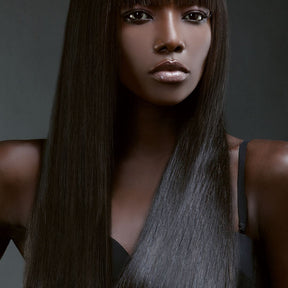 INDIA BLK33XL Capelli sciolti naturali