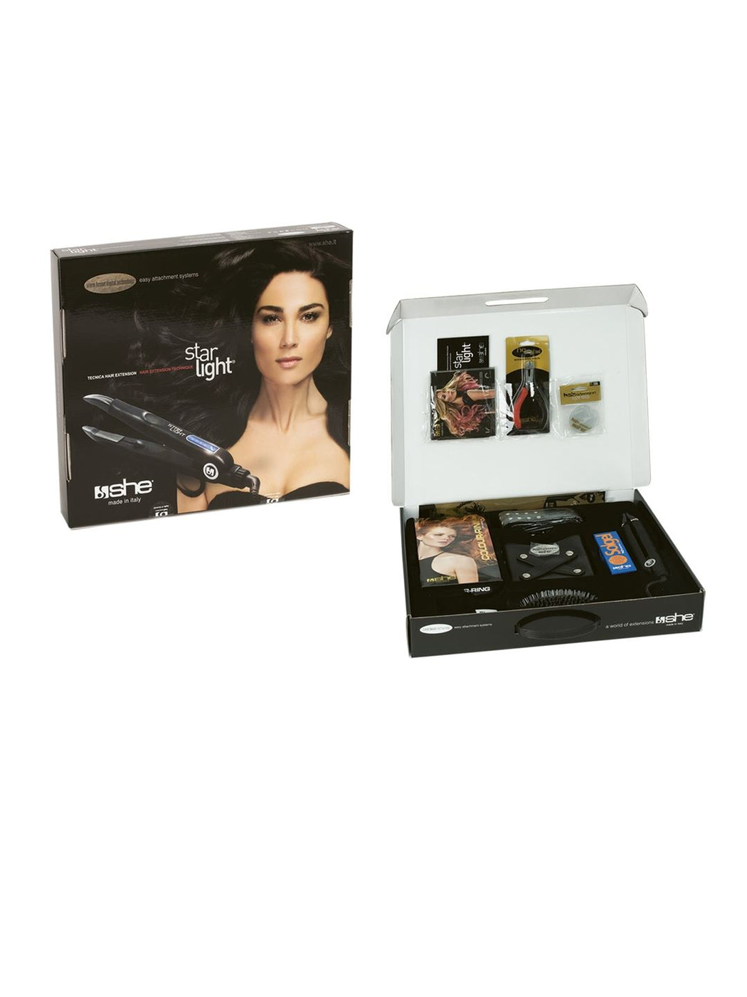 KIT STAR LIGHT Kit per applicazione extension con cheratina