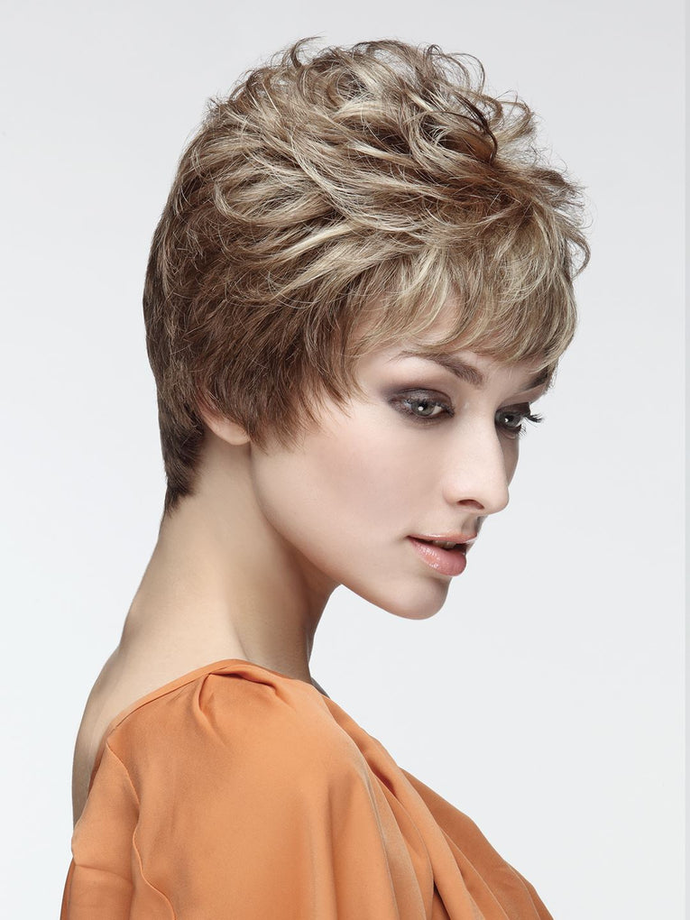 RAFFAELLA Parrucca in fibra sintetica rifinita a mano