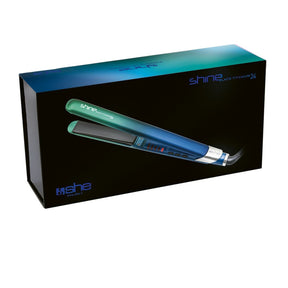 SHINE BLACK TITANIUM 24 Piastra per capelli in titanio e nano tormalina