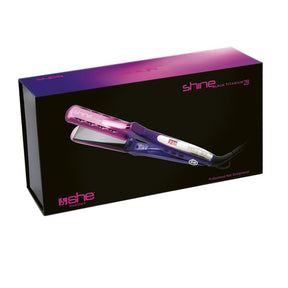 SHINE BLACK TITANIUM 28 Piastra per capelli in titanio e nano tormalina