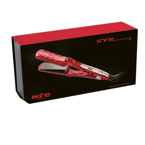 SHINE BLACK TITANIUM 35 110V Piastra per capelli in titanio e nano tormalina